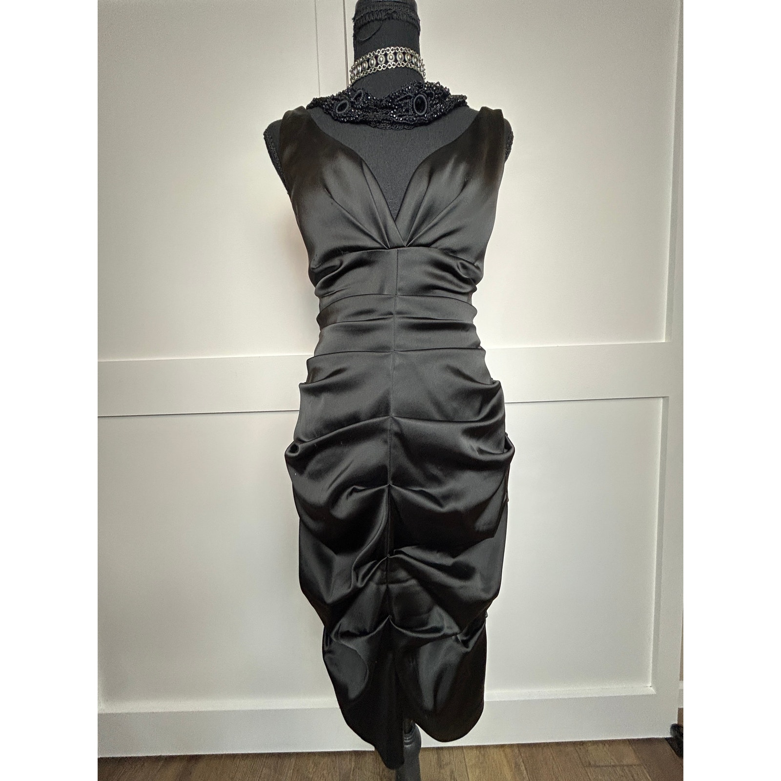 Y2k Formal Wear Xscape By Joanna Chen Size 10 Ruffle Bodycon Dress